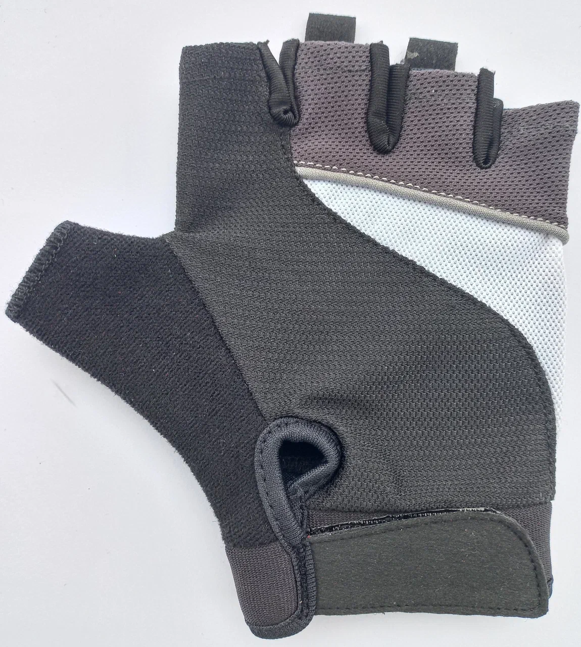 Перчатки велосипедные Top In Town серые, белые, размер M, CL-230