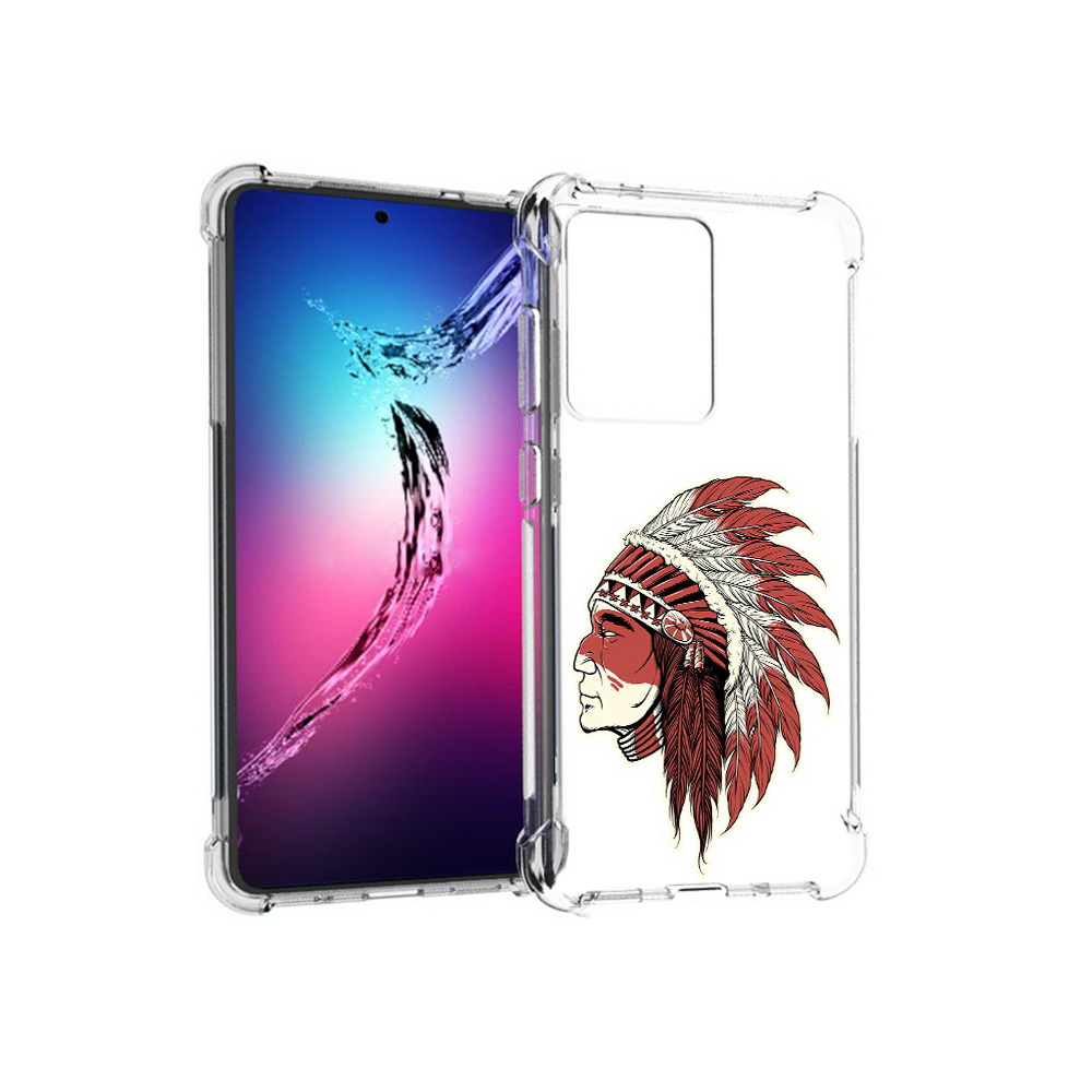 

Чехол MyPads Tocco для Samsung Galaxy S20+ красный индеец (PT141343.495.411), Прозрачный, Tocco