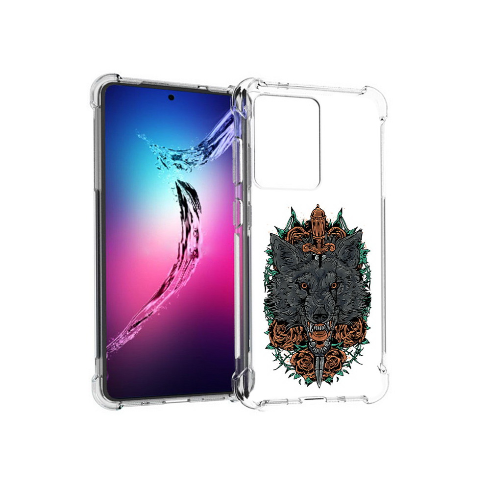 

Чехол MyPads Tocco для Samsung Galaxy S20+ красивый злой волк (PT141343.495.409), Прозрачный, Tocco