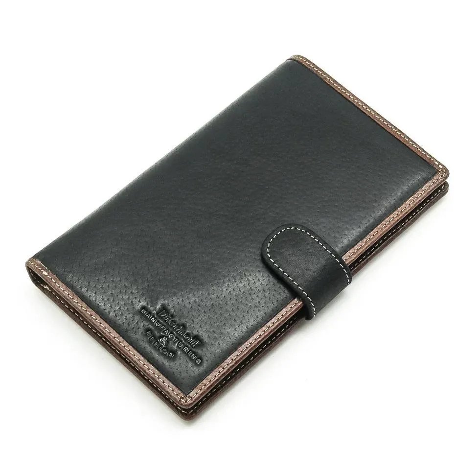 

Кошелек мужской Dierhoff Д124 черный, Д124