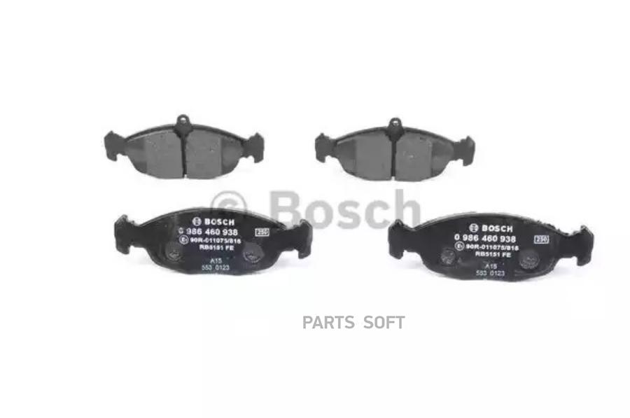 

Тормозные колодки Bosch передние дисковые для Opel Astra F 91-98, Corsa 986460938