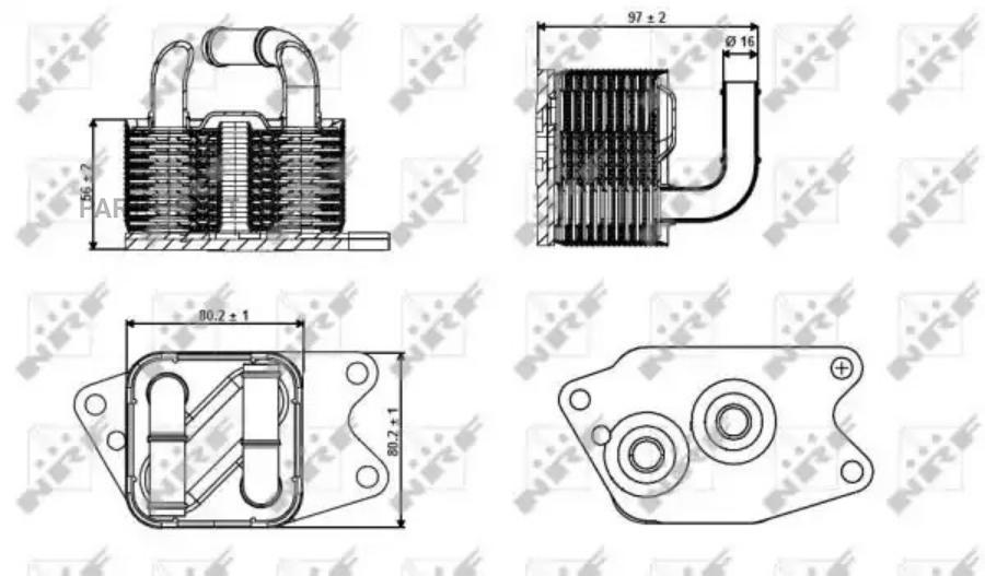 

Радиатор Масляный Vw Polo 1.6 02- NRF арт. 31265