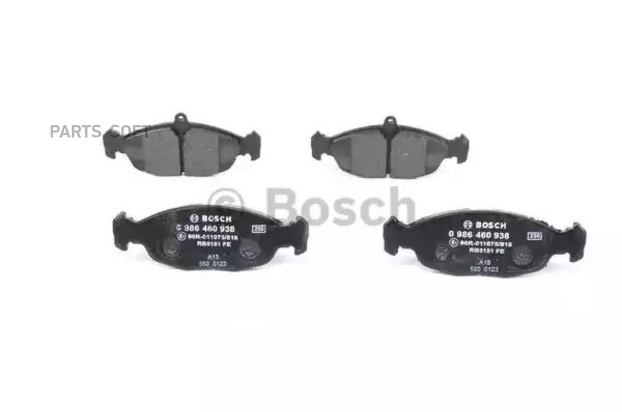 

Тормозные колодки Bosch передние дисковые для Opel Astra F 91-98, Corsa 986460938