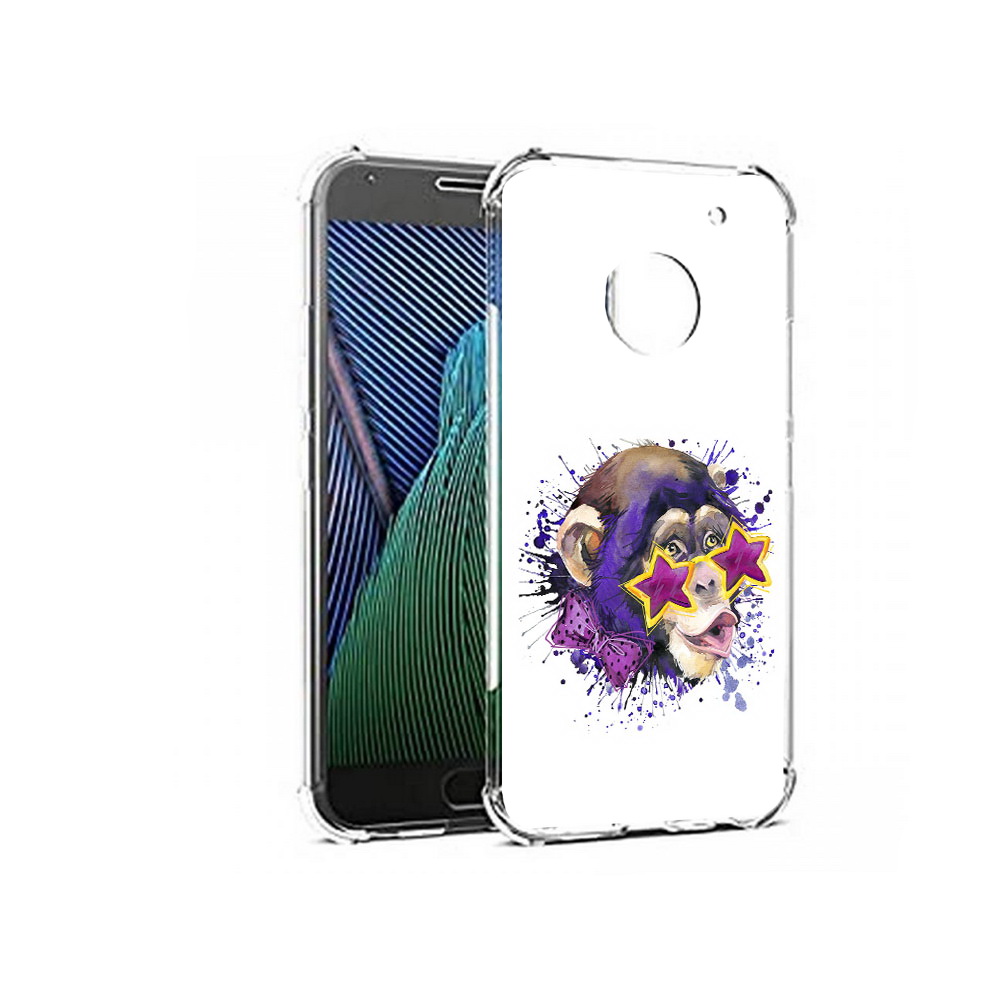 

Чехол MyPads Tocco для Motorola Moto G5 обезьяна в очках (PT67504.367.524), Прозрачный, Tocco