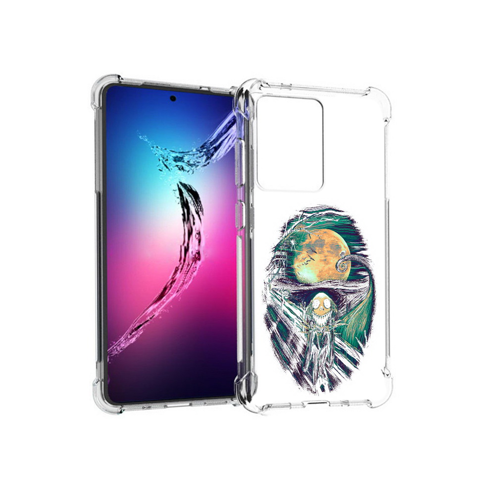 

Чехол MyPads Tocco для Samsung Galaxy S20+ зубастое существо абстракция (PT141343.495.370), Прозрачный, Tocco