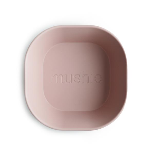 фото Квадратные миски mushie blush пастельно-розовый 2шт. 2314019