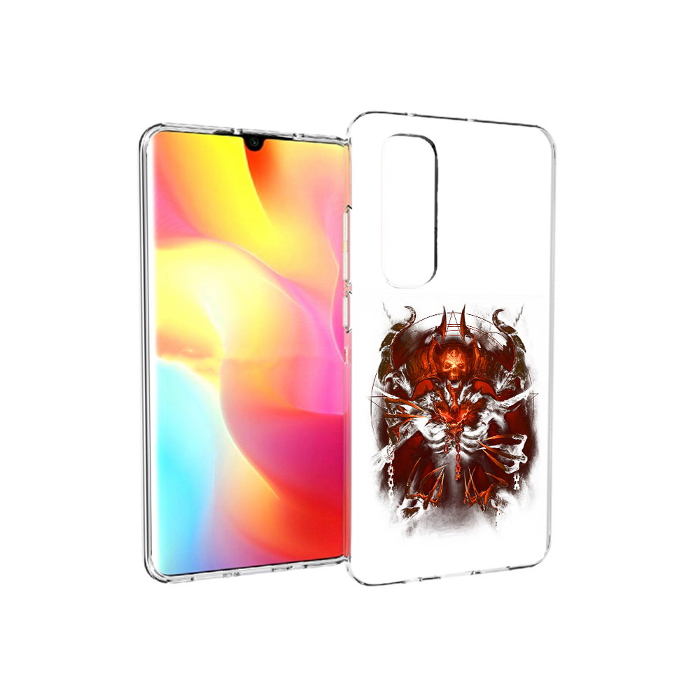 

Чехол MyPads Tocco для Xiaomi Mi Note 10 Lite яркий демон (PT149714.254.708), Прозрачный, Tocco