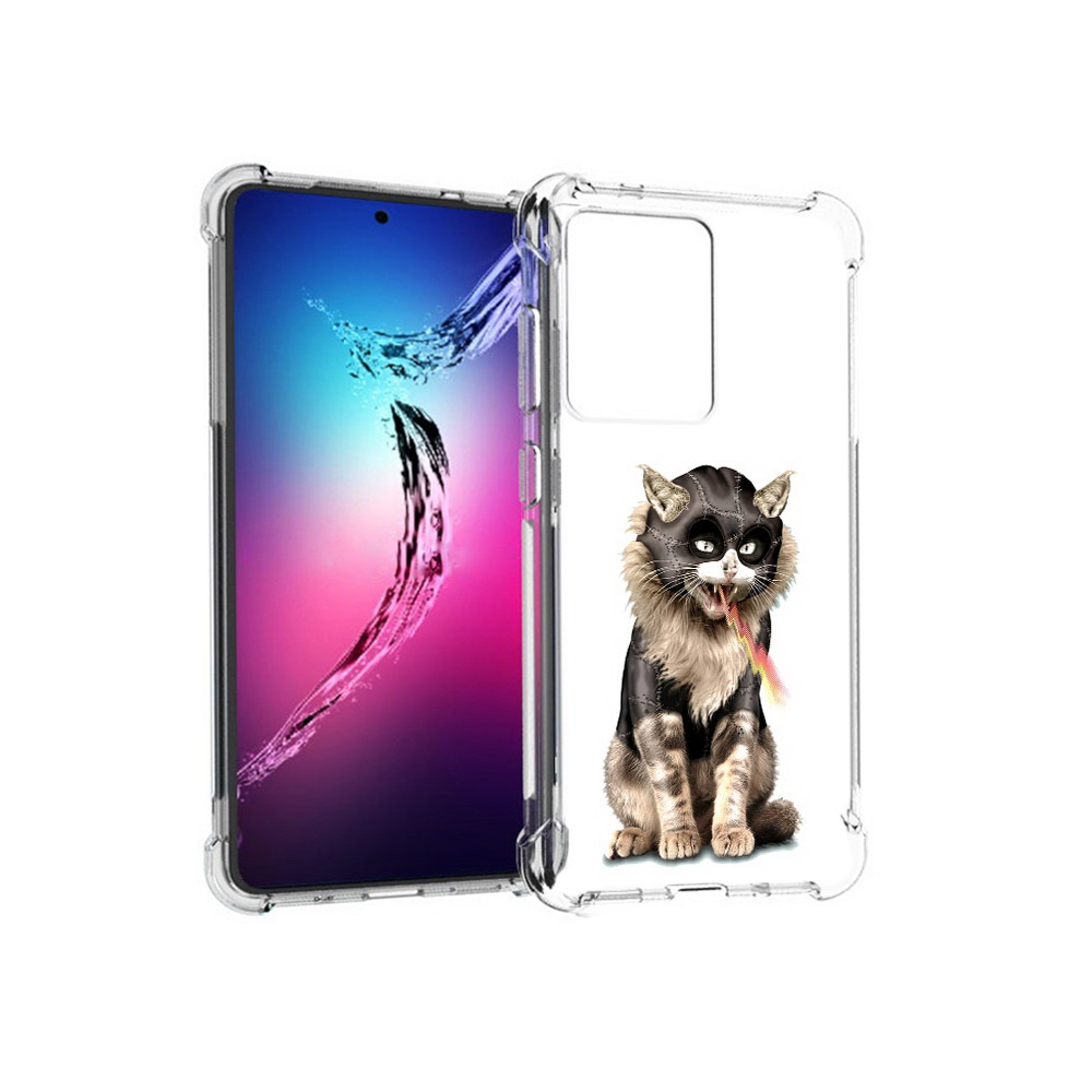 

Чехол MyPads Tocco для Samsung Galaxy S20+ дьяволский кот (PT141343.495.341), Прозрачный, Tocco