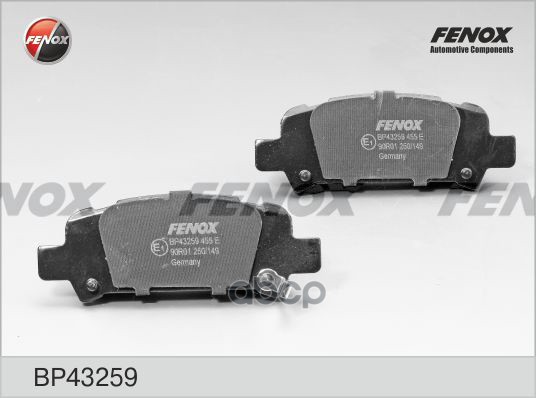 

Тормозные колодки FENOX дисковые BP43259