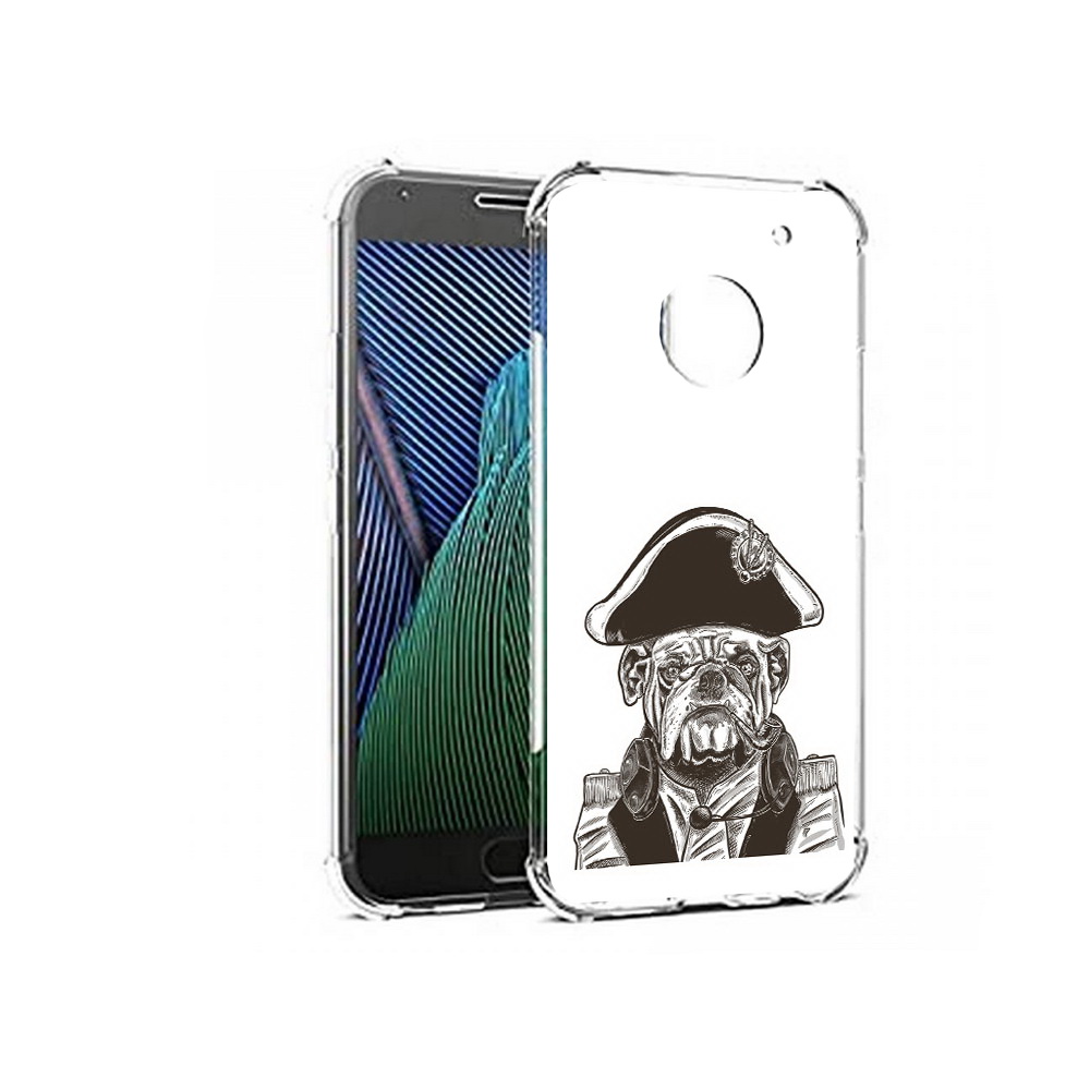 

Чехол MyPads Tocco для Motorola Moto G5 мопс генерал (PT67504.367.483), Прозрачный, Tocco