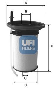 

Ufi Filters Фильтр Топливный Дизельный Fiat Ducato 2.3Jtd 11-, Doblo 1.6Mjtd 15- 26.052.00