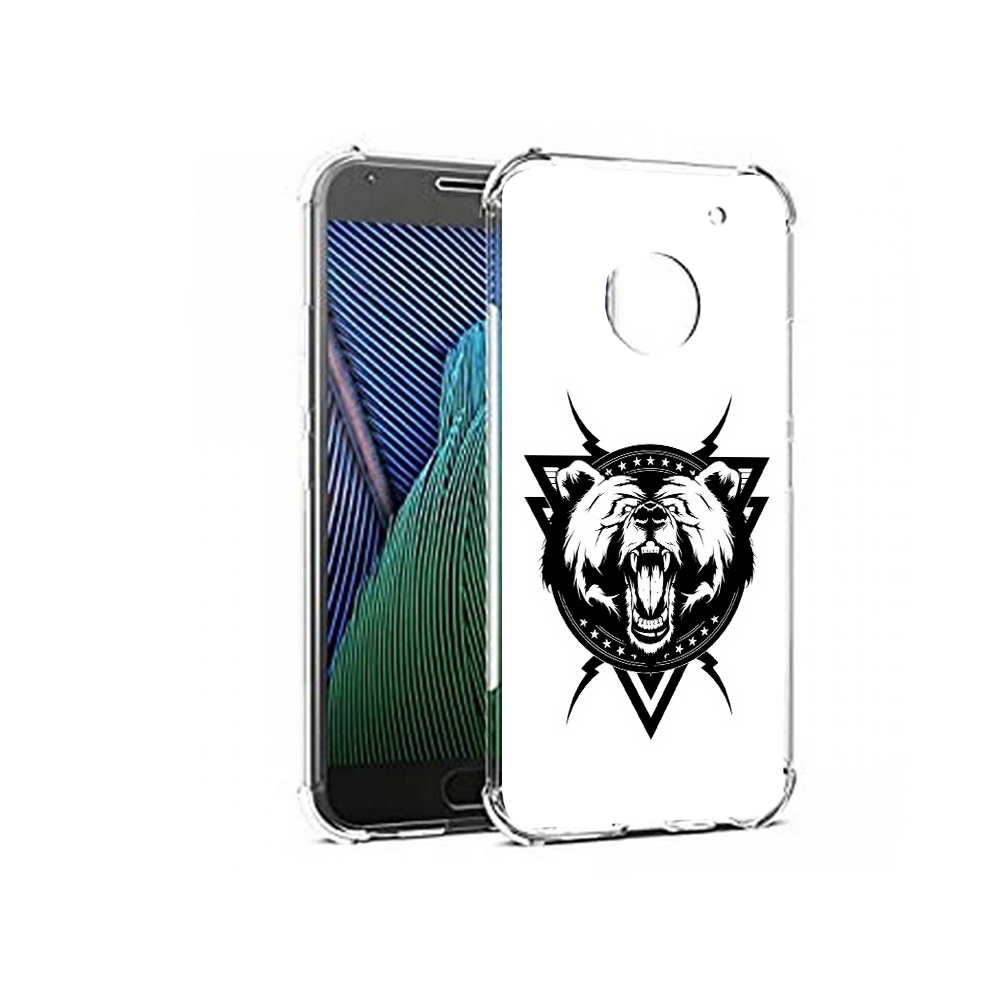 

Чехол MyPads Tocco для Motorola Moto G5 медведь в треугольнике (PT67504.367.464), Прозрачный, Tocco