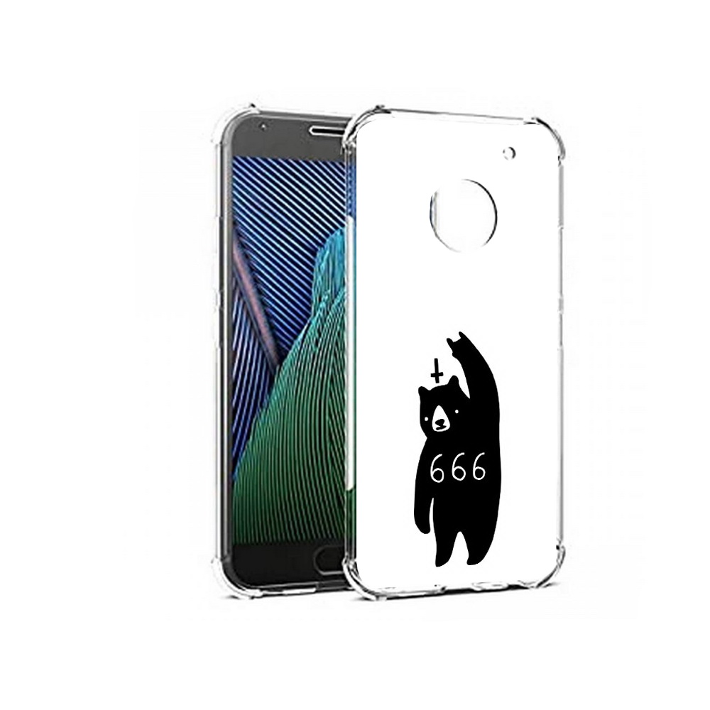 

Чехол MyPads Tocco для Motorola Moto G5 медведь 666 (PT67504.367.462), Прозрачный, Tocco