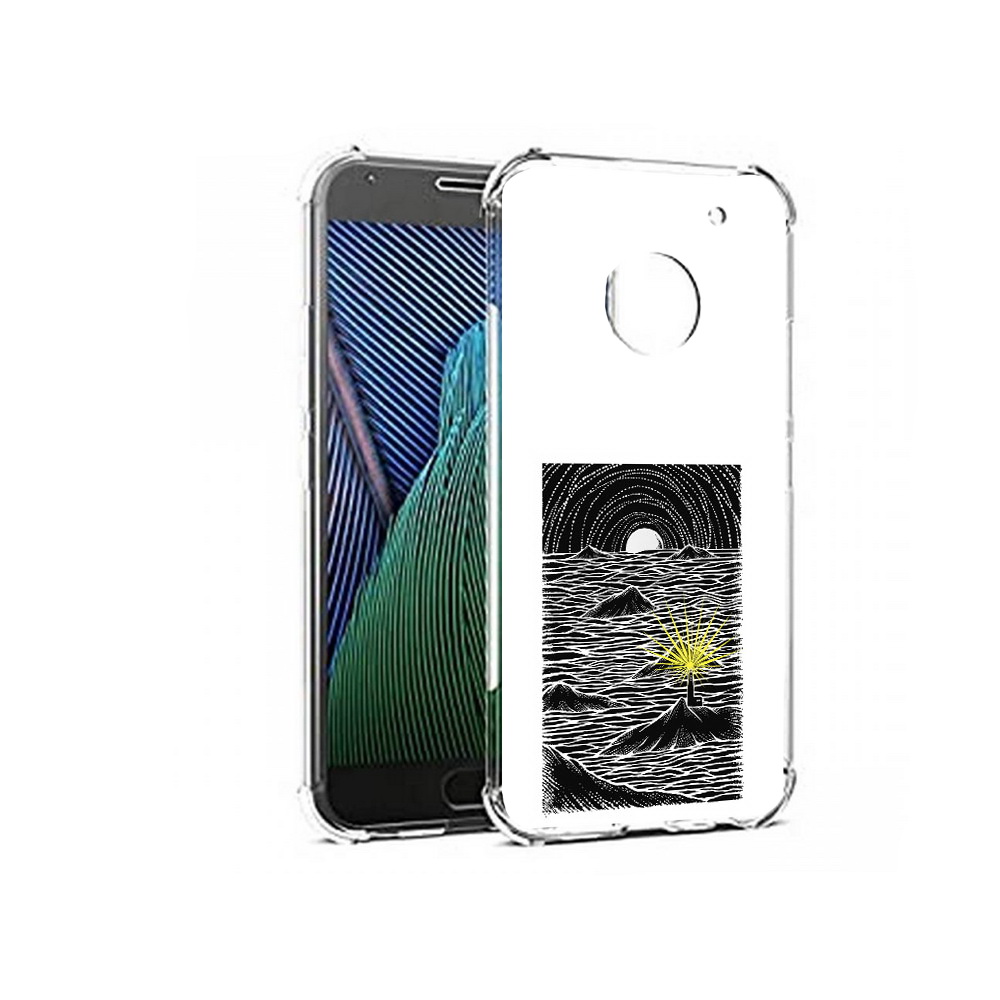 

Чехол MyPads Tocco для Motorola Moto G5 маяк в черно белом море (PT67504.367.460), Прозрачный, Tocco