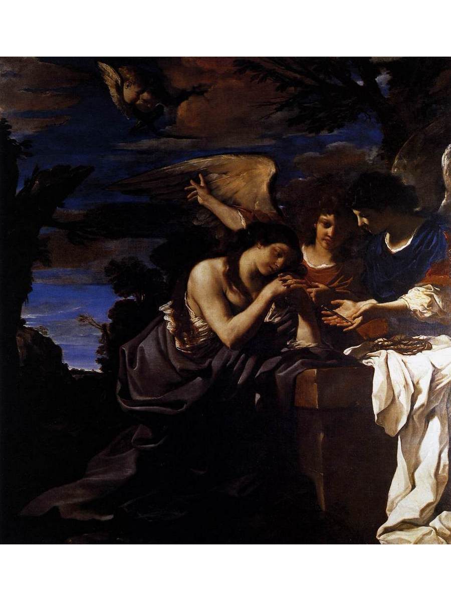 

Постер DRABS A3 Джованни Франческо Гверчино Magdalen and Two Angels