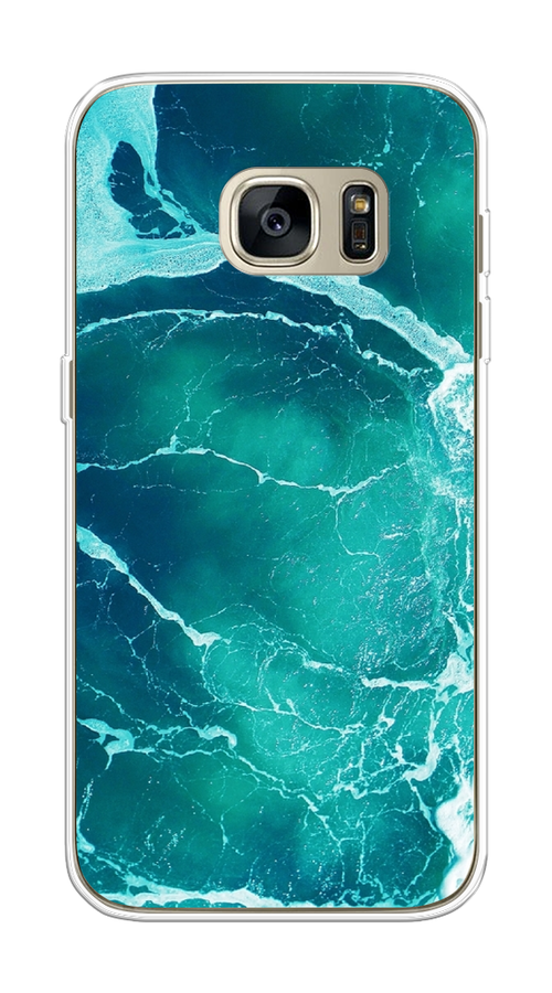 

Чехол Awog на Samsung Galaxy S7 "Изумрудный океан", Голубой;синий, 24550-4