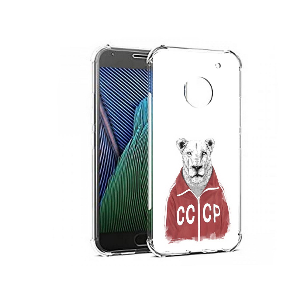 

Чехол MyPads Tocco для Motorola Moto G5 львица ссср (PT67504.367.450), Прозрачный, Tocco