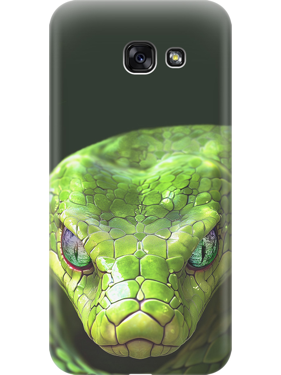 

Силиконовый чехол на Samsung Galaxy A5 (2017) с принтом "Змея" прозрачный, Прозрачный;черный;зеленый, 713352113