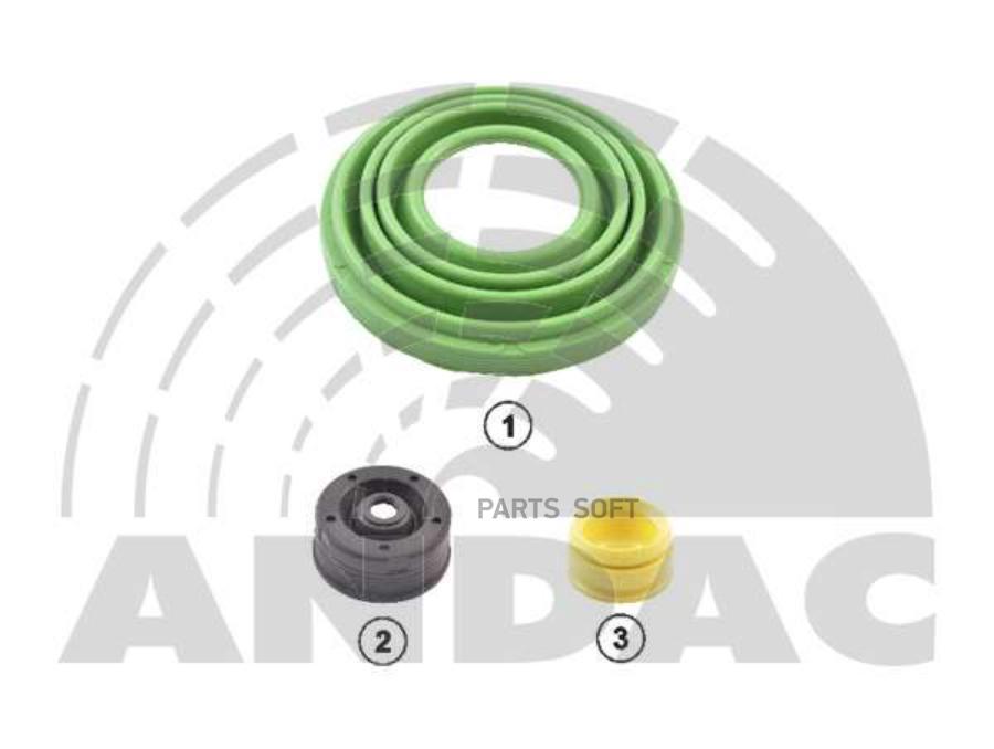 

0810 30153 Р/К Диcкового Торм. 3(Р) Пыльник;Крышка;Уплот. Wabcopan19-1/22-1/Maxx 17/Maxx 2