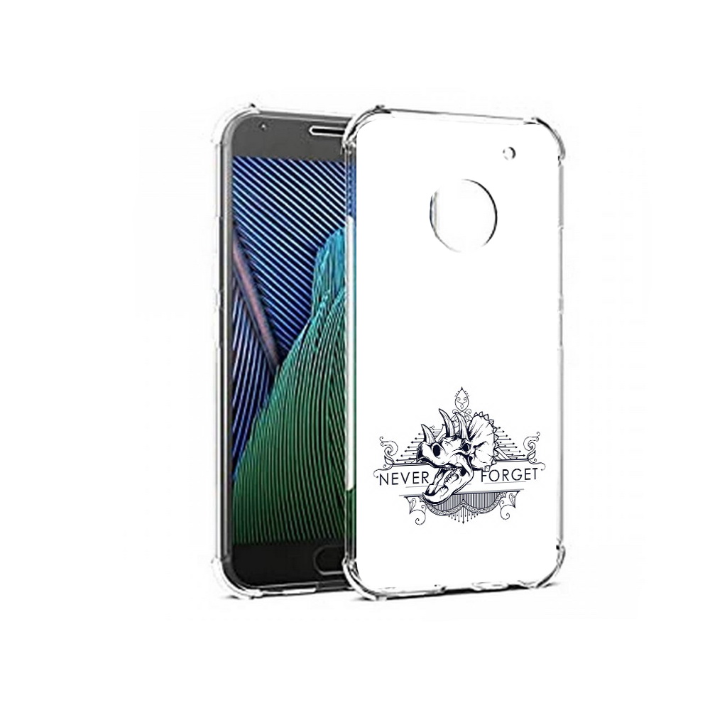 

Чехол MyPads Tocco для Motorola Moto G5 логотип носорога никогда не забуду, Прозрачный, Tocco