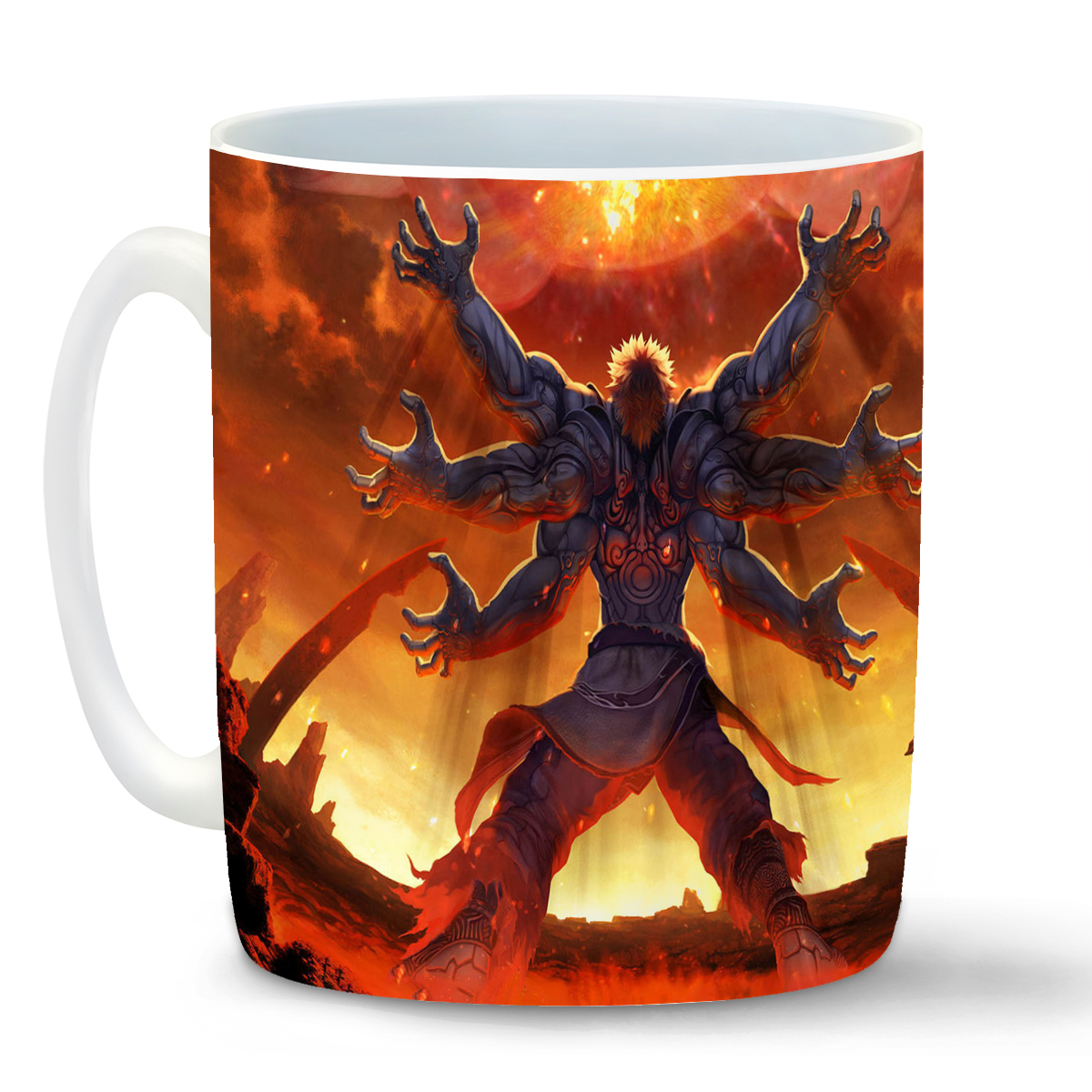 

Кружка CoolPodarok asuras wrath Монстр Шесть рук, asuras wrath Монстр Шесть рук