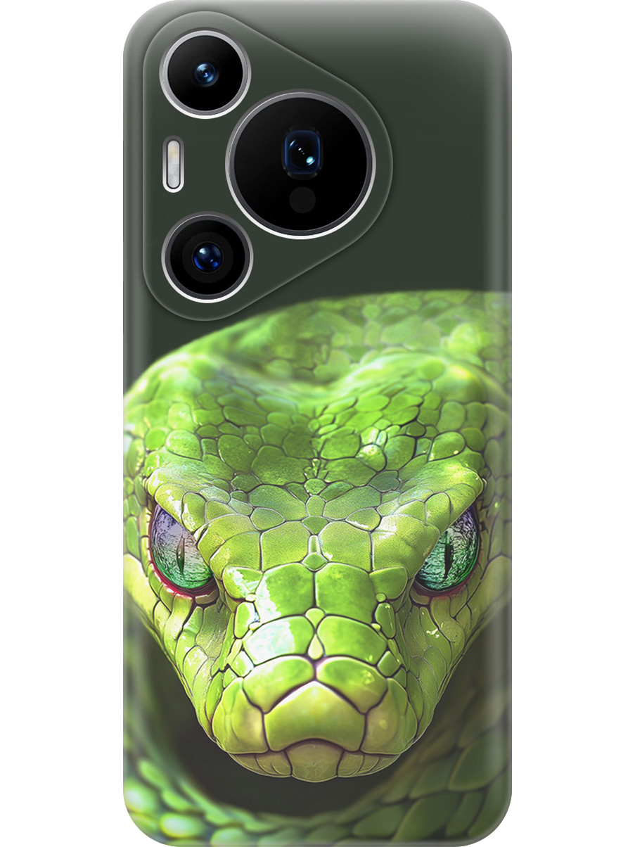 

Силиконовый чехол на Huawei Pura 70 Pro / 70 Pro+ с принтом "Змея" прозрачный, Прозрачный;черный;зеленый, 782625213