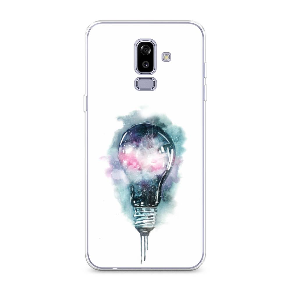 

Чехол на Samsung Galaxy J8 "Волшебная лампа", Белый;серый, 26550-4