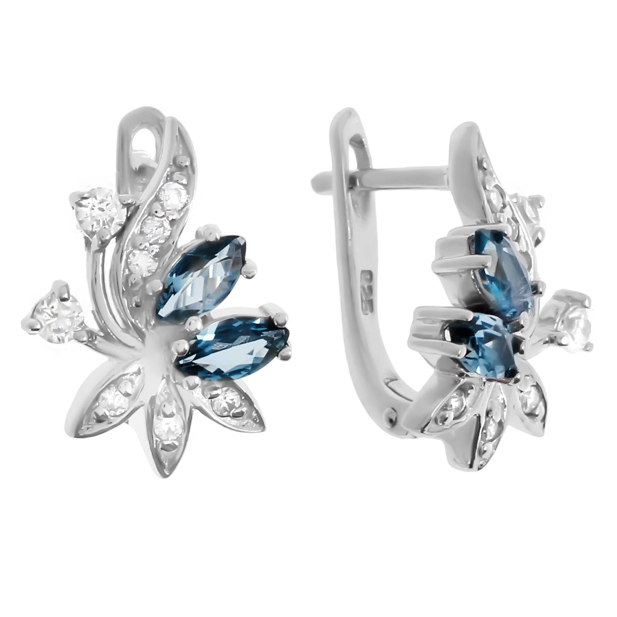 

Серьги из серебра с топазом Balex Jewellery 2405934886, 2405934886