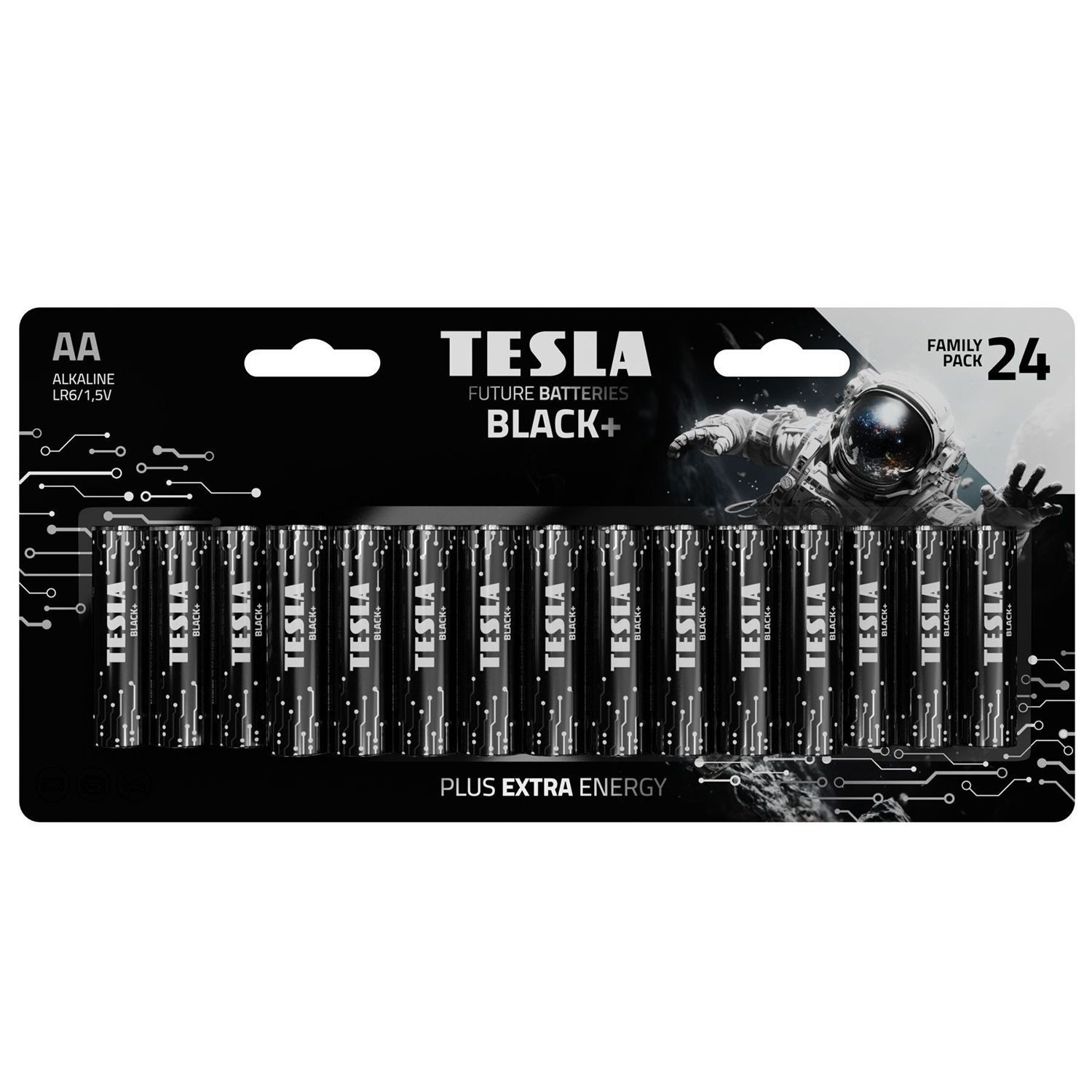 Батарейка алкалиновая TESLA BATTERIES AA BLACK+ 24 MULTIPACK 24шт