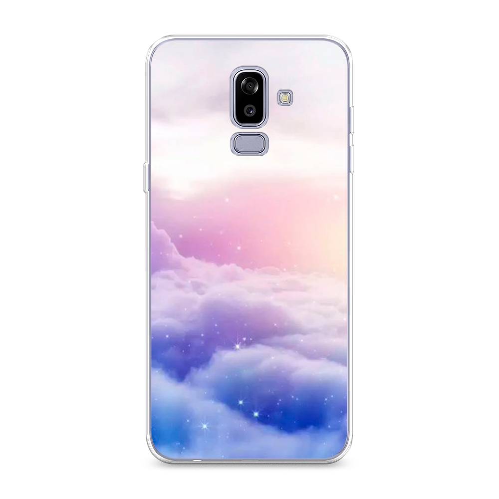 

Чехол на Samsung Galaxy J8 "Небеса", Голубой;белый;розовый, 26550-2