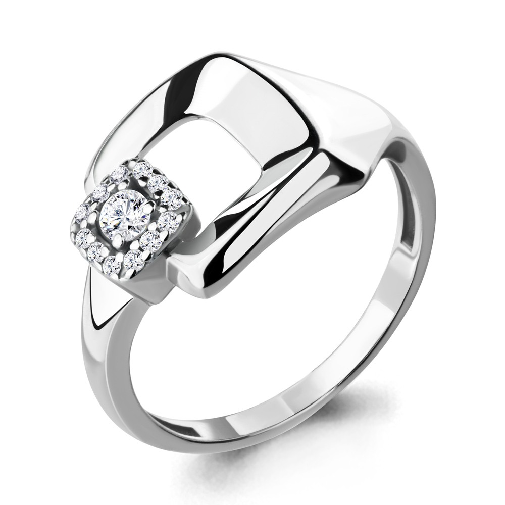 

Кольцо из серебра с фианитом Aquamarine Aquamarine 68219А_925_р р. 20, 68219А_925_р