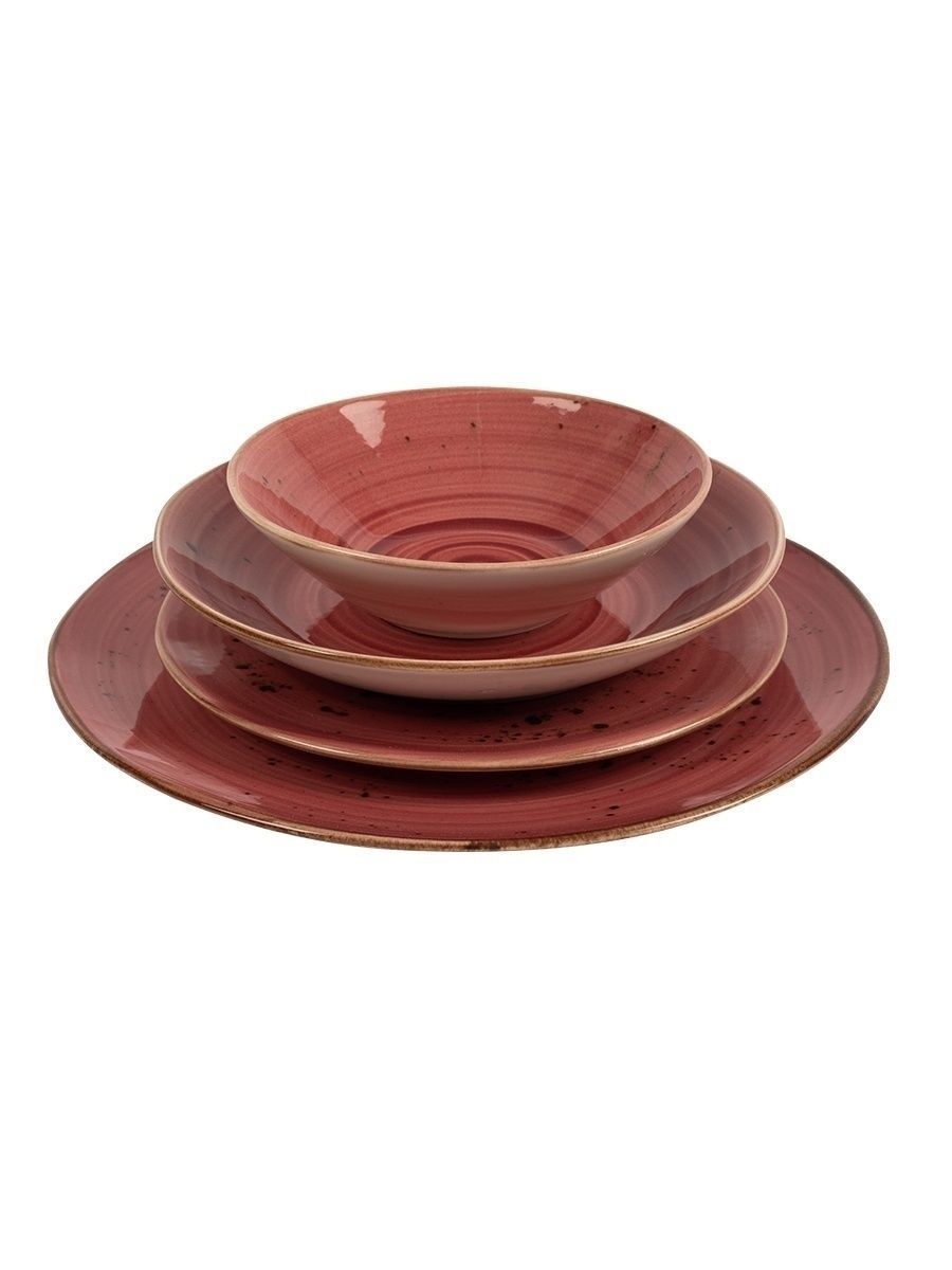фото Набор столовой посуды 24 предмета обеденный сервиз на 6 персон набор тарелок porline porselen