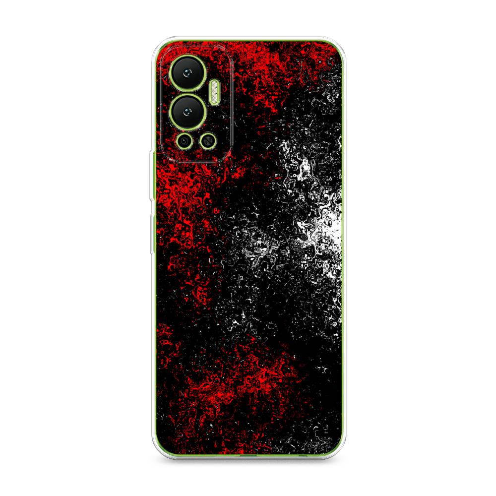 

Чехол для Infinix Hot 12 "Монотипия", Красный;черный;белый, 3101350-3