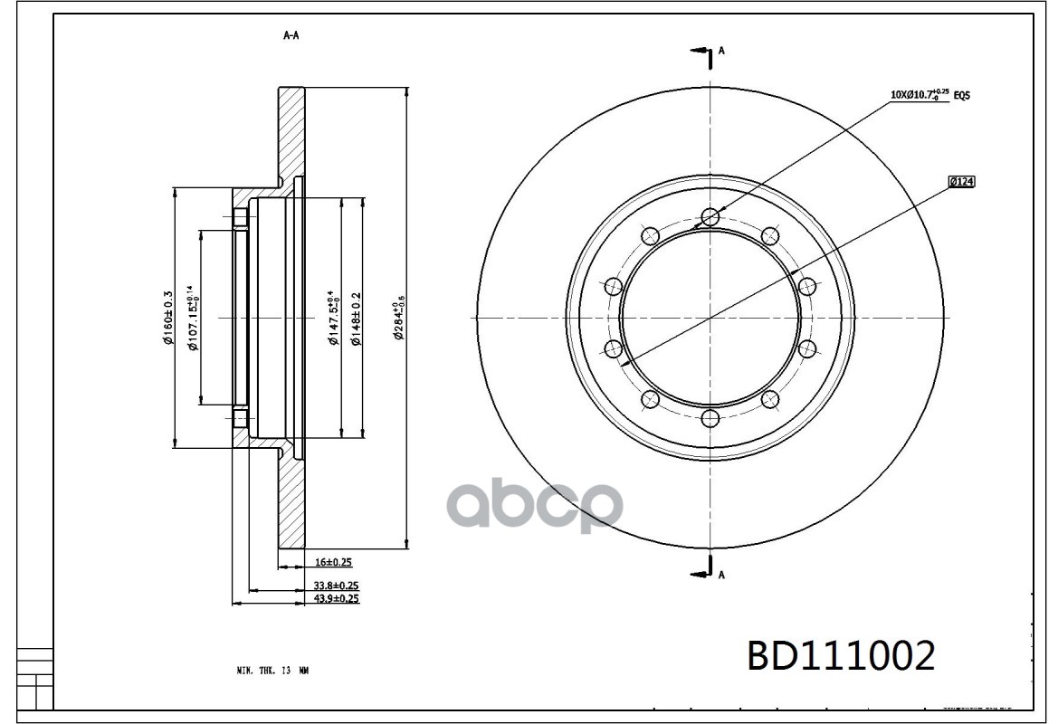 

Диск Тормозной Задний Ford Transit 06- (Trw Df6711) K011317 Miles арт. K011317