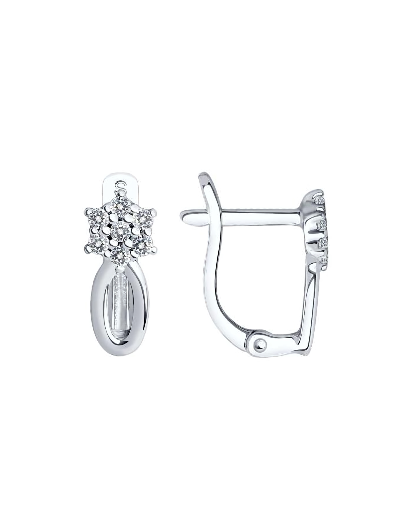 

Серьги из серебра TEO MAORI 894021370, фианит, 894021370