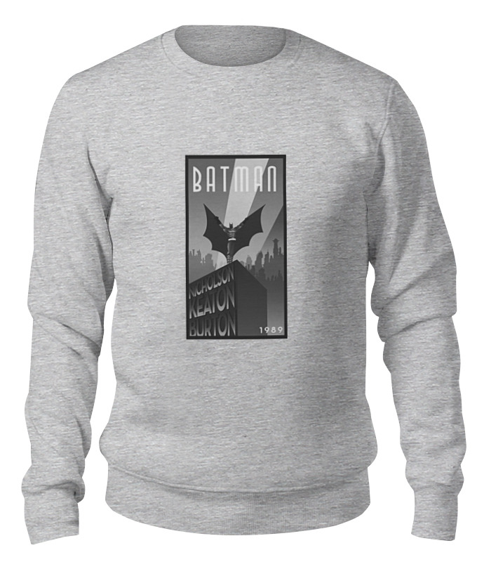 

Свитшот унисекс Printio Batman серый XL, Batman