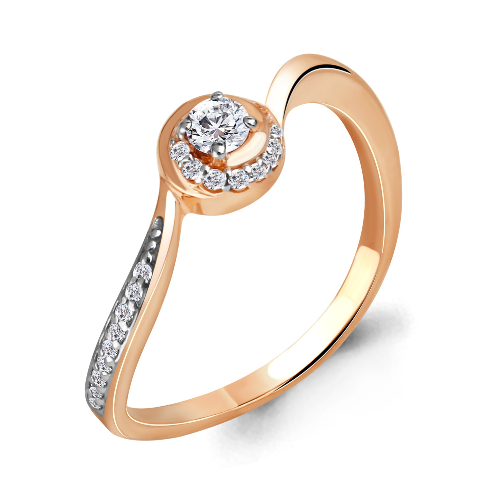 

Кольцо из серебра с фианитом Aquamarine Aquamarine 68217А_925_з р. 17,5, 68217А_925_з