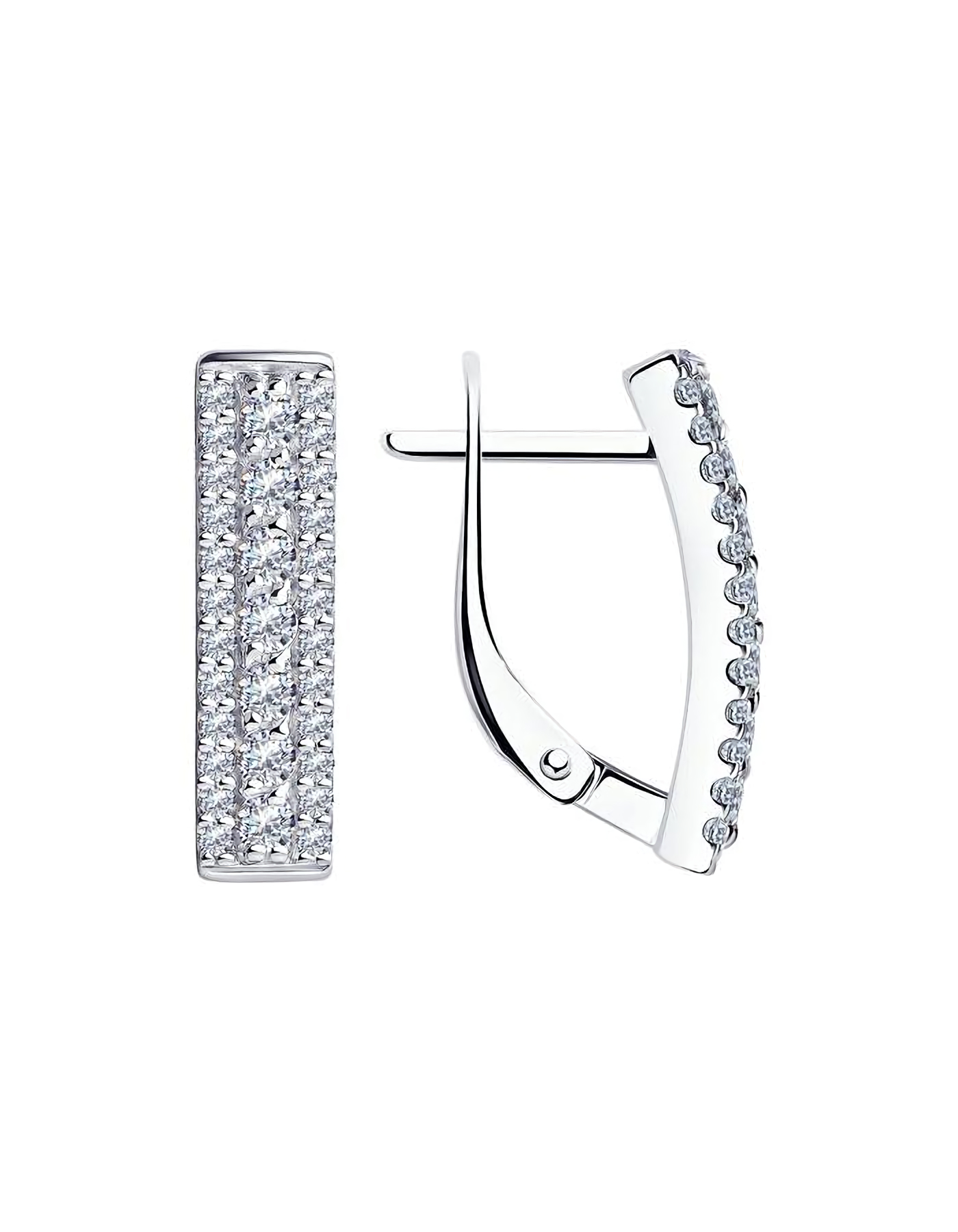 

Серьги из серебра TEO MAORI 894021365, фианит, 894021365