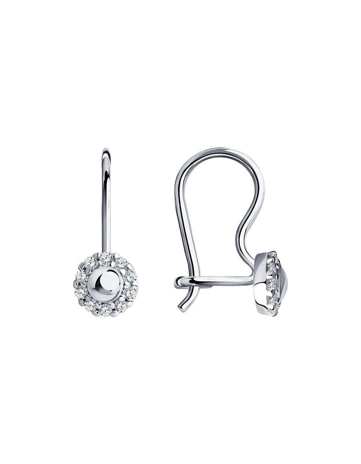 

Серьги из серебра TEO MAORI 894021305, фианит, 894021305