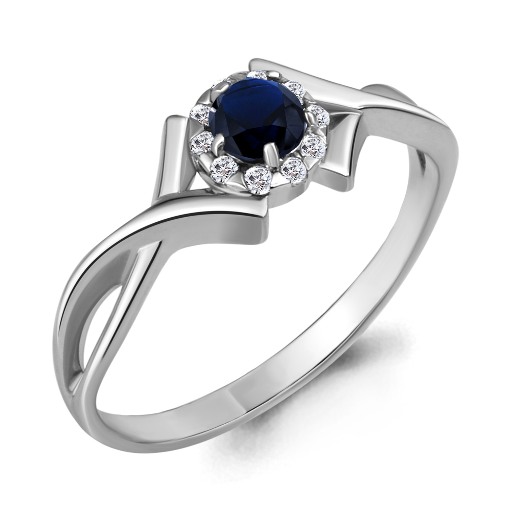 

Кольцо из серебра с фианитом Aquamarine Aquamarine 68211Б_925_р р. 18, 68211Б_925_р