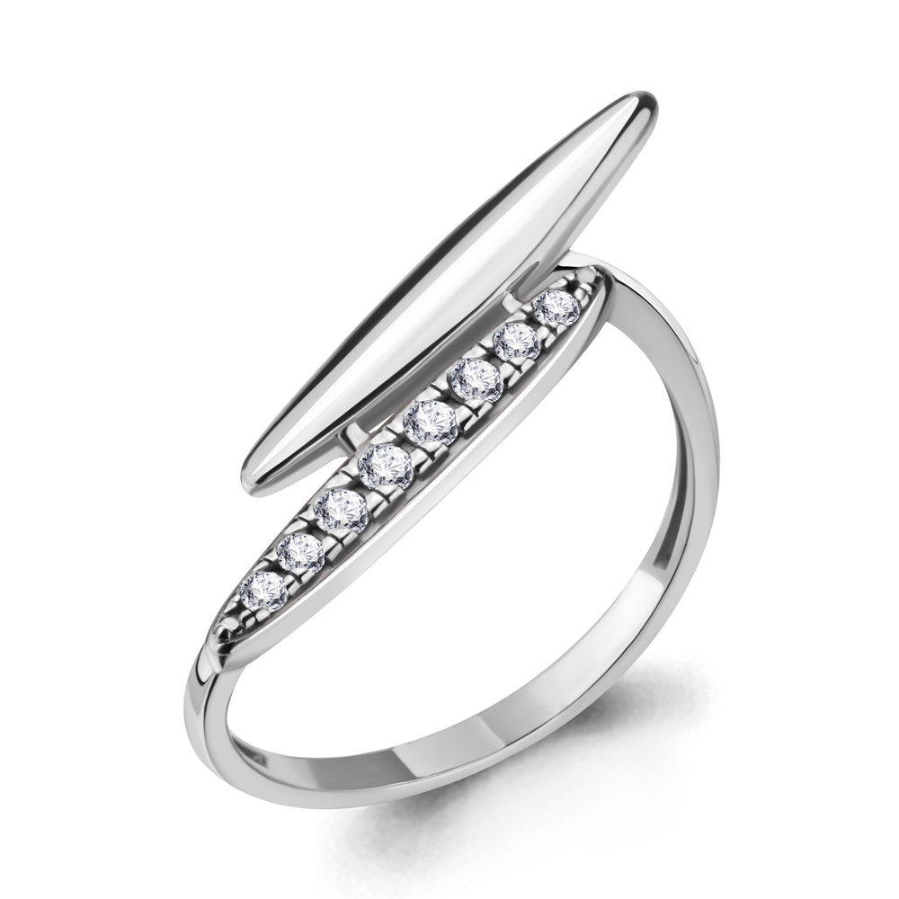 

Кольцо из серебра с фианитом Aquamarine Aquamarine 68209А_925_р р. 18, 68209А_925_р