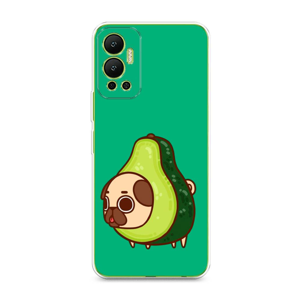 

Чехол для Infinix Hot 12 "Мопс авокадик", Зеленый, 3101350-1