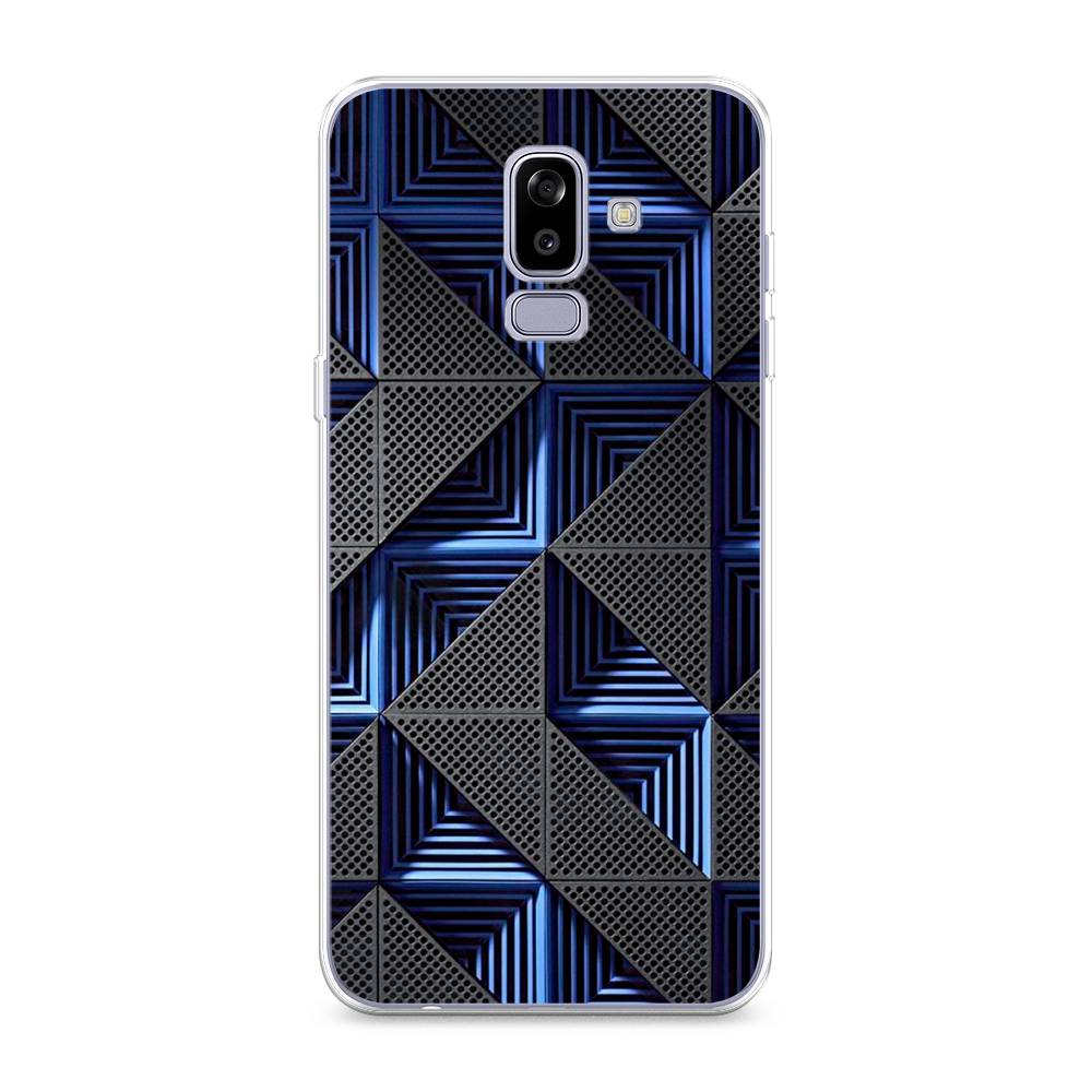 

Чехол на Samsung Galaxy J8 "IBM", Серый;синий, 26550-3