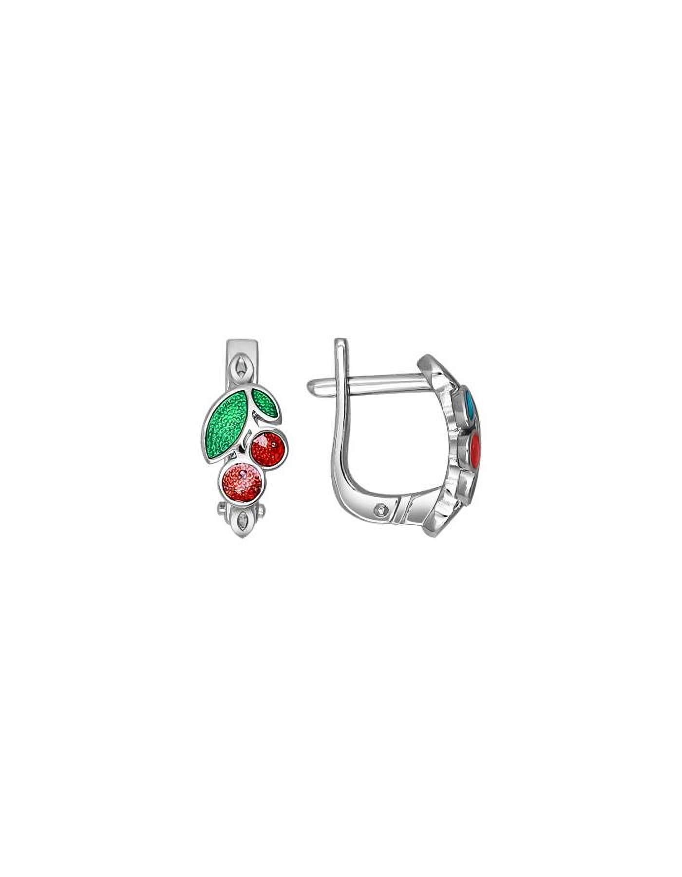 

Серьги из серебра TEO MAORI 894021190, эмаль, 894021190
