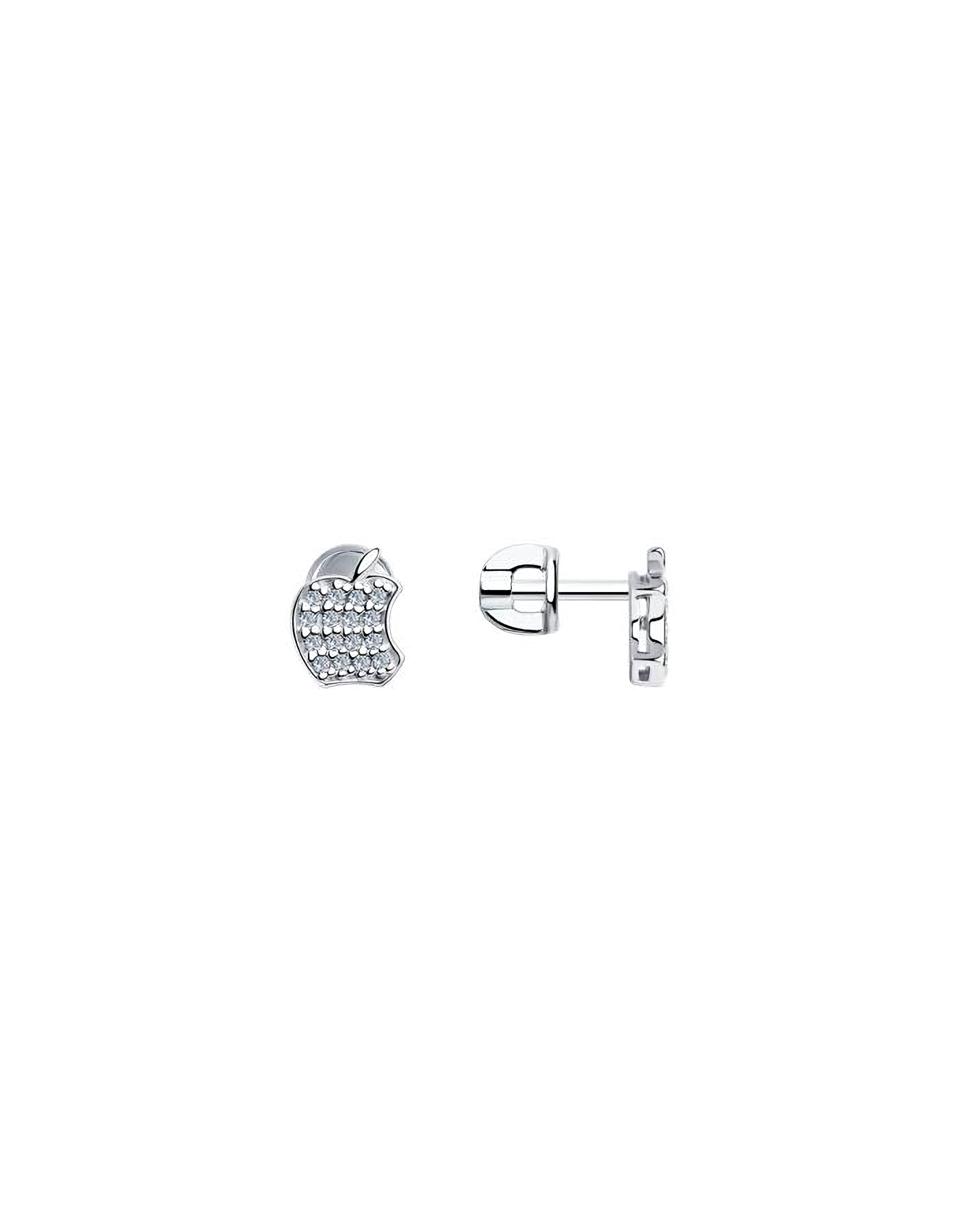 

Серьги пусеты из серебра TEO MAORI 894021189, фианит, 894021189