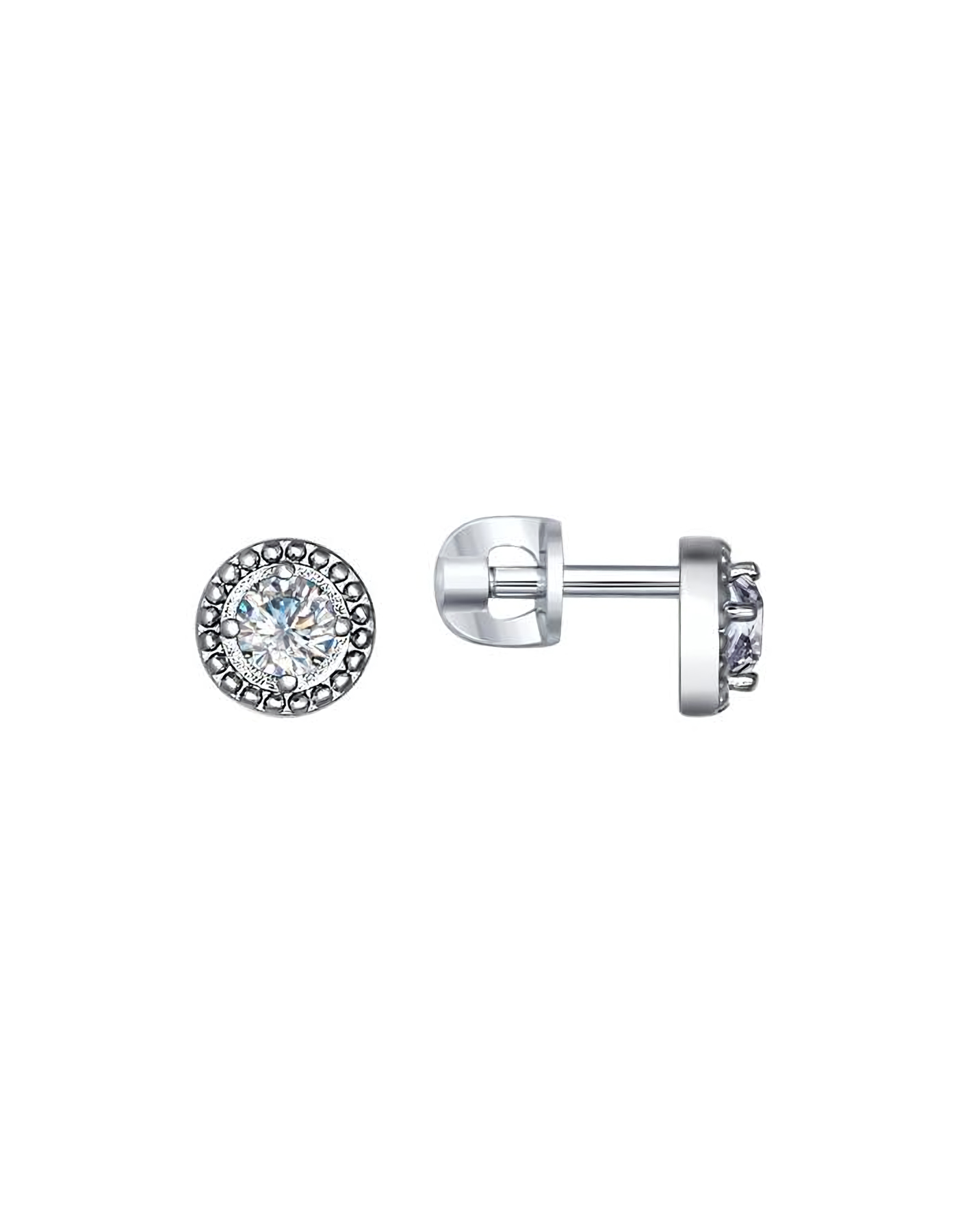 

Серьги пусеты из серебра TEO MAORI 894021035, фианит, 894021035