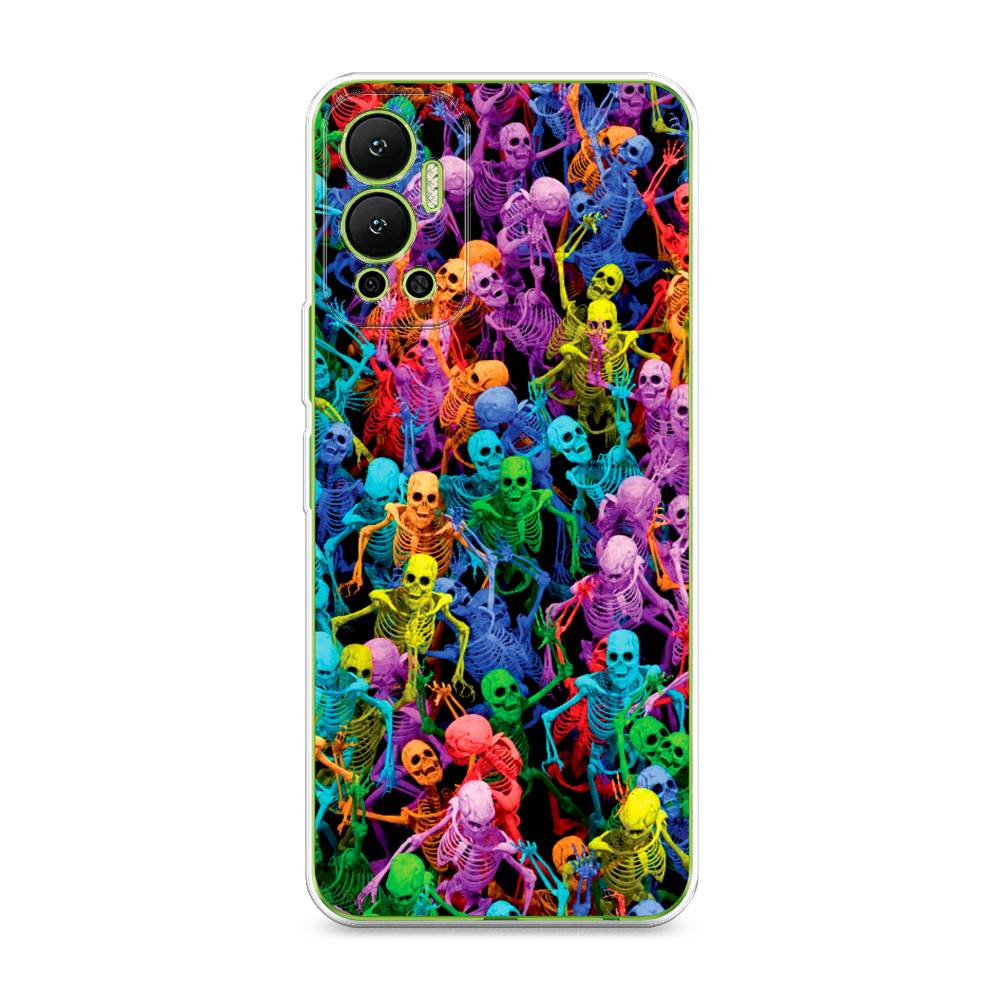 

Чехол для Infinix Hot 12 "Вечеринка скелетов", Фиолетовый;желтый;оранжевый, 3101350-6