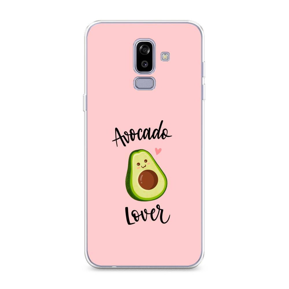 

Чехол на Samsung Galaxy J8 "Avocado lover", Розовый;зеленый, 26550-6
