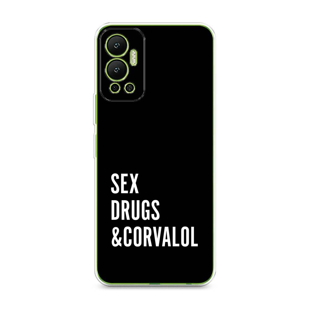 

Чехол для Infinix Hot 12 "Corvalol", Черный;серый;белый, 3101350-6