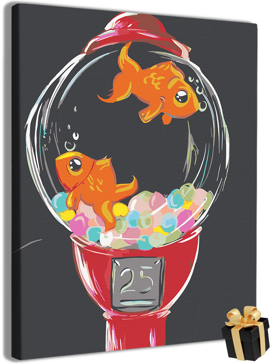 

Картина по номерам Арт-студия Unicorn N-4764 рыбки 40x50, рыбки